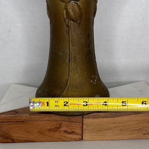 Antique Goofus Glass Vase 1900-1920 - Picture 10 of 10